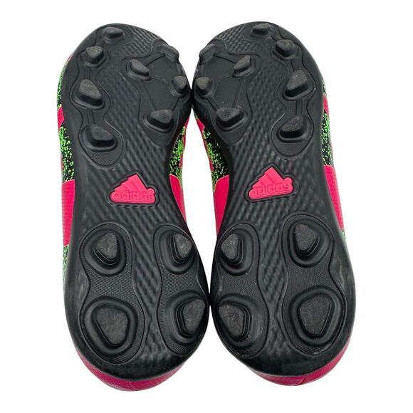 Adidas X 15.4 FXG Boots Cleats Kids 1.5 Shoes Soccer Football Pink Green Outdoor - Picture 11 of 15
